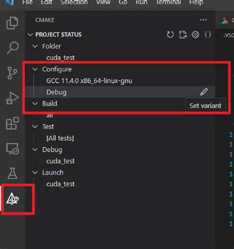 Check the CUDA configuration