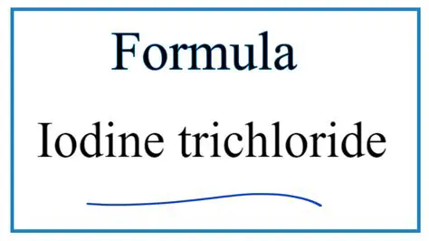 Chemical Formula for Iodine Trichloride
