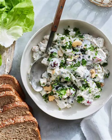 Chicken salad on whole wheat