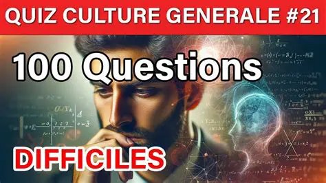 Choisissez des questions difficiles