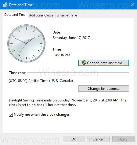 Choose Date and Time Options
