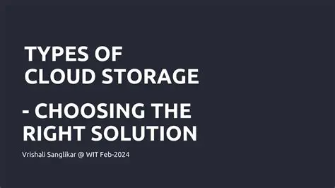 Choosing the right storage solution