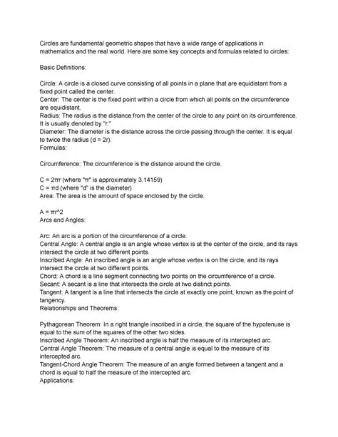 Circles are fundamental geometric shapes