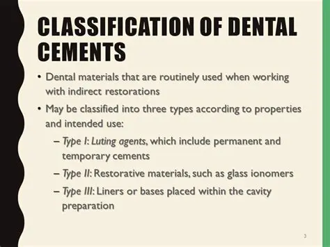 Classification of Type I Cements
