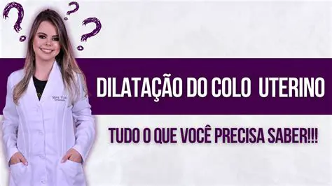 Colo uterino ligeiramente dilatado e esvaecido