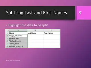 Combining and Splitting Lists