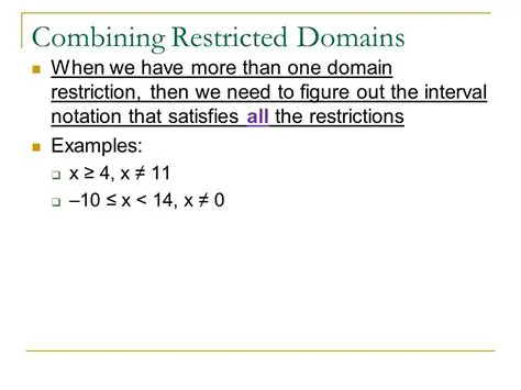 Combining Domain Restrictions