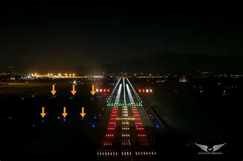 Commercial airport taxiway and runway lighting