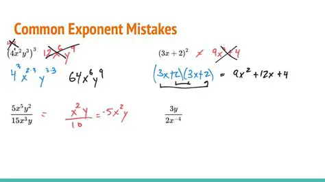 Common Mistakes in Simplifying Exponents