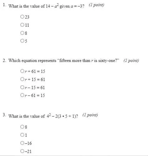 Common urgent math problems