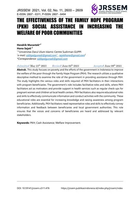 Community Response to Family Hope Program