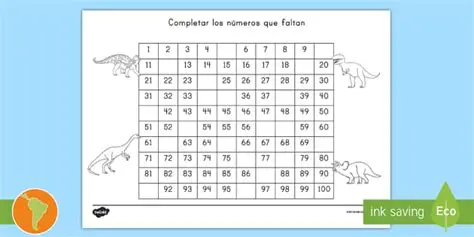 Como Completar una Tabla Numerica con 8869