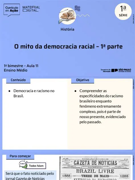 Como o Mito da Democracia Racial se Manifesta na Sociedade Brasileira