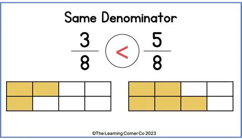 Comparing Fractions with the Same Denominator