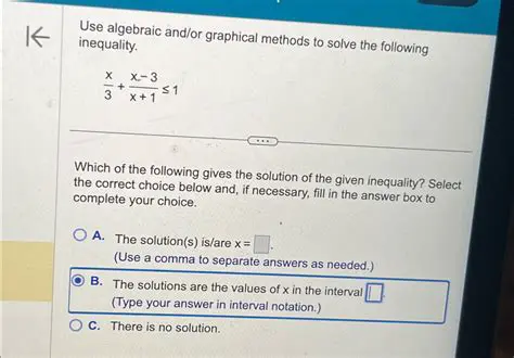 Comparison of Algebraic and Graphical Methods