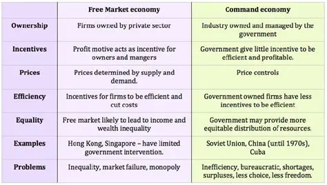 Comparison of Planned and Unplanned Economies