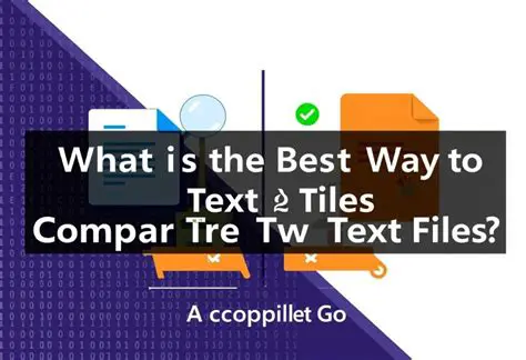 Comparison of two text files