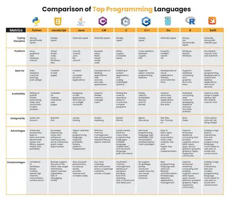 Comparison with Other Programming Languages