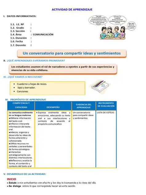 Compartir ideas y sentimientos