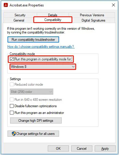 Compatibility with Adobe Acrobat Reader