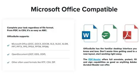 Compatibility with Microsoft Office