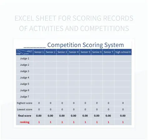 Competitive high score system