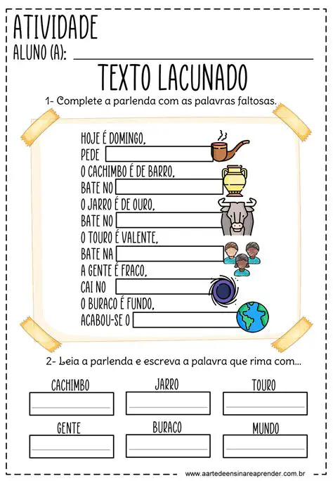 Completando as Lacunas do Texto