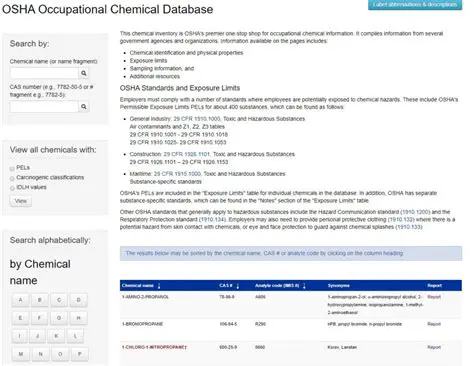 Comprehensive Chemical Database