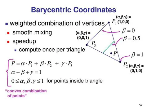 Compute the barycentric coordinates