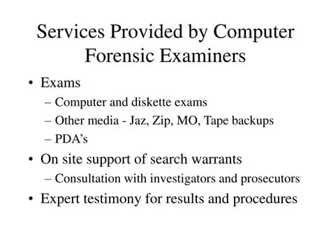 Computer forensic examiners