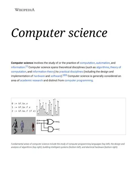 Computer Science Wikipedia
