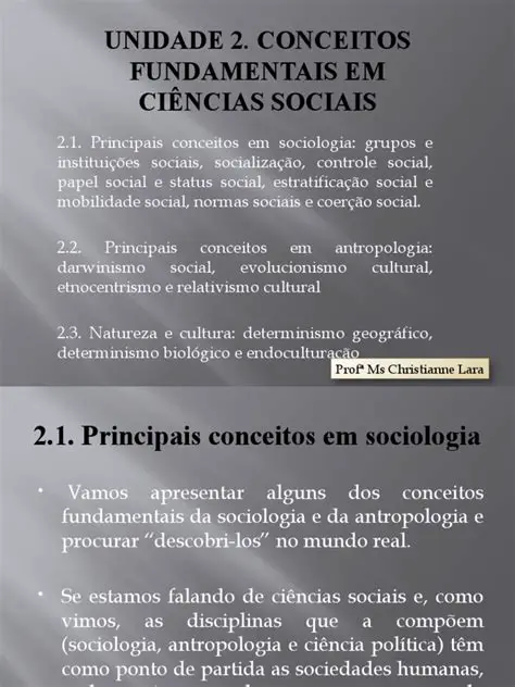Conceitos Fundamentais da Sociologia