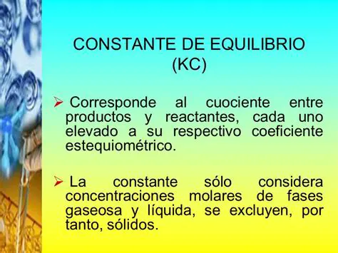 concentraciones de productos y reactantes