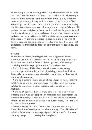 Concepts Differentiate Nursing from Other Disciplines