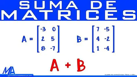 Condiciones para la Suma de Matrices