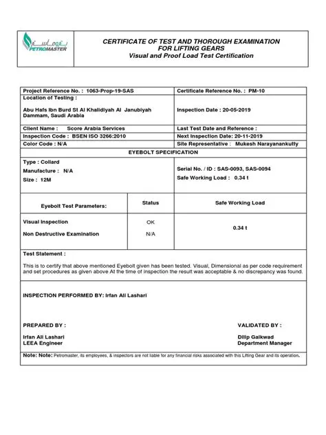 Conduct thorough testing and certification