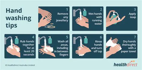 Conducting a thorough hand hygiene