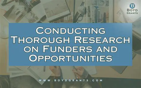 Conducting thorough research