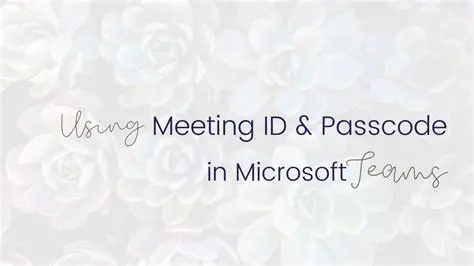 Conference Code and Meeting Password
