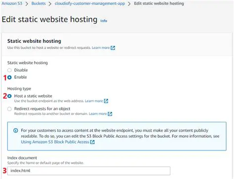 Configure it for Static Website Hosting