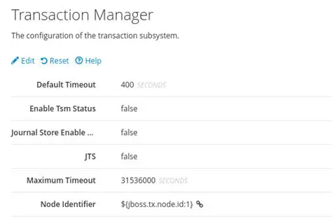 Configure the transaction timeout