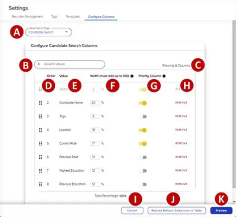 Configuring Columns with WDK PlugIn