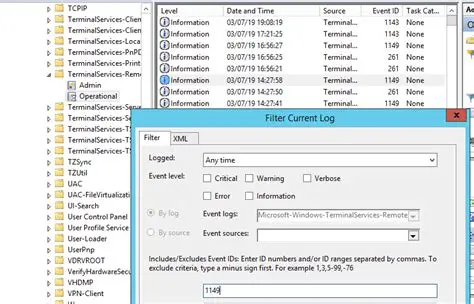 Connection Logs in the Client