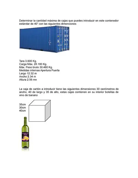 Consideraciones para determinar la cantidad de cajas