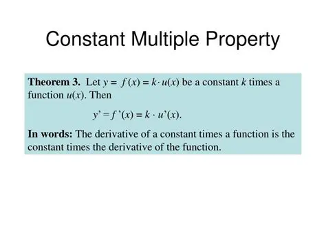 Constant Multiple Property