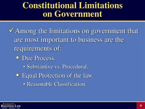 Constitutional Limitations