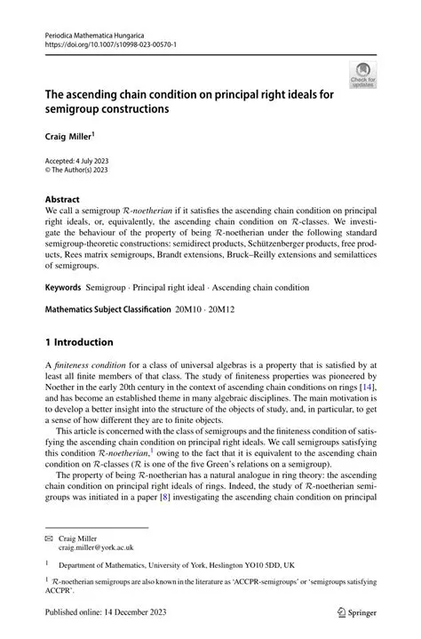 Constructing an Ascending Chain of Ideals