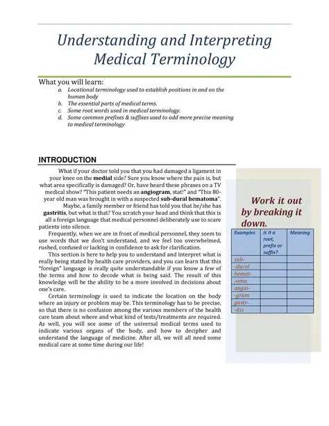 Constructing the Medical Term