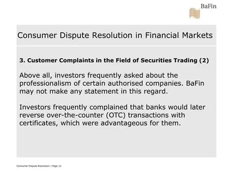 Consumer Dispute Resolution