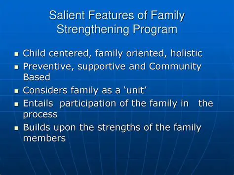 Continued support for the family strengthening program